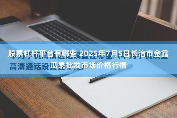 股票杠杆平台有哪些 2025年7月5日长治市金鑫瓜果批发市场价格行情