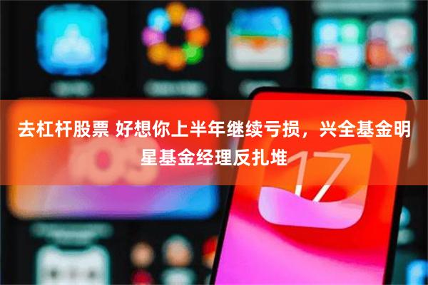 去杠杆股票 好想你上半年继续亏损，兴全基金明星基金经理反扎堆